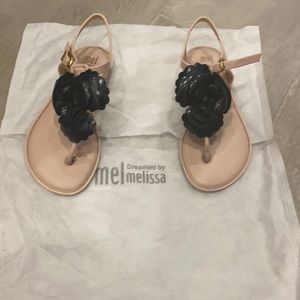 Mini Melissa / Mel sandals with flower